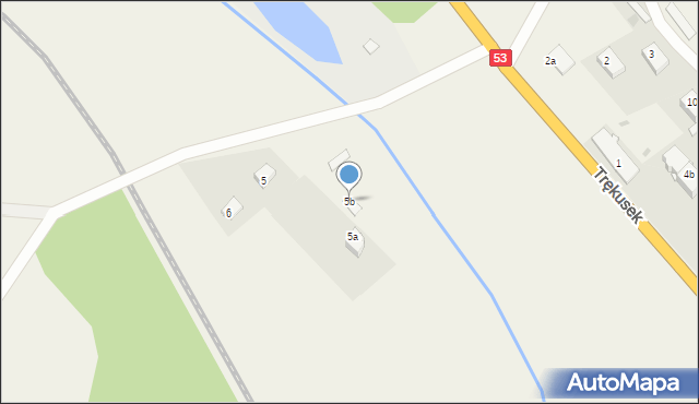 Trękusek, Trękusek, 5b, mapa Trękusek