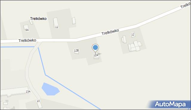 Trelkowo, Trelkówko, 12A, mapa Trelkowo