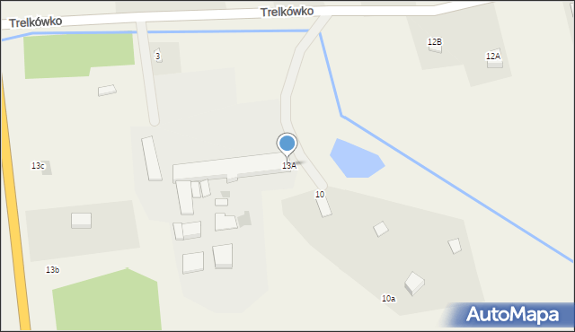 Trelkowo, Trelkówko, 13A, mapa Trelkowo