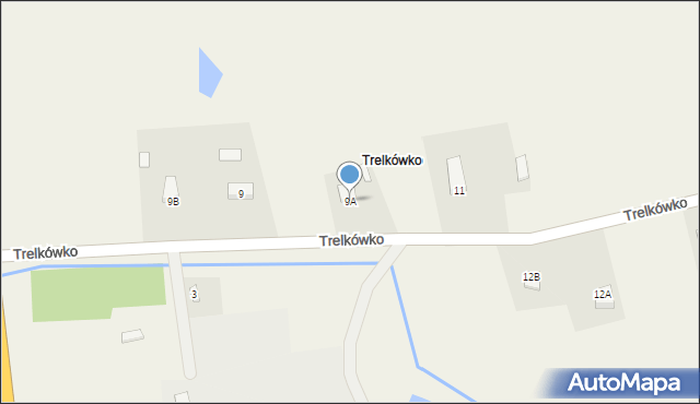 Trelkowo, Trelkówko, 9A, mapa Trelkowo