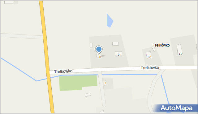 Trelkowo, Trelkówko, 9B, mapa Trelkowo