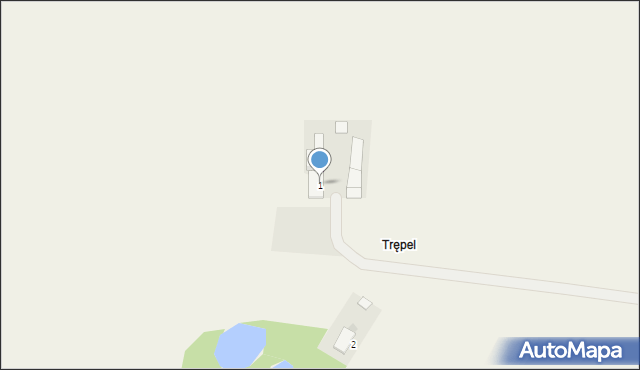 Trępel, Trępel, 1, mapa Trępel