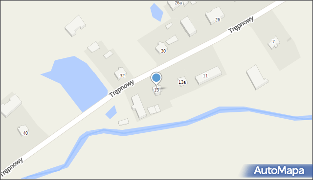 Trępnowy, Trępnowy, 13, mapa Trępnowy