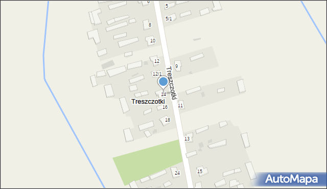 Treszczotki, Treszczotki, 14, mapa Treszczotki