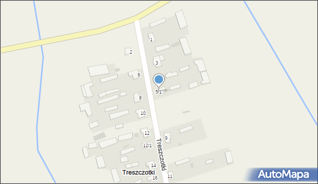 Treszczotki, Treszczotki, 5/1, mapa Treszczotki