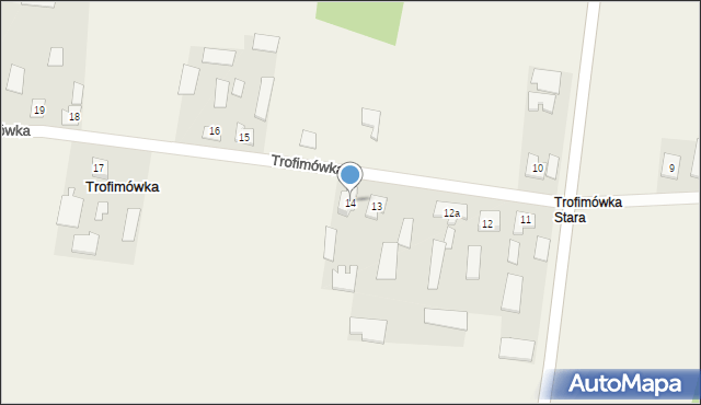 Trofimówka, Trofimówka, 14, mapa Trofimówka