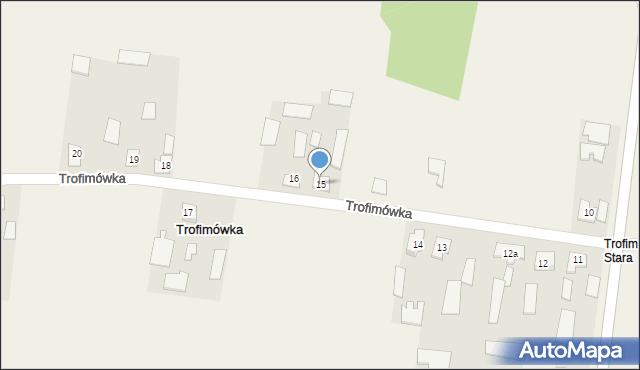 Trofimówka, Trofimówka, 15, mapa Trofimówka