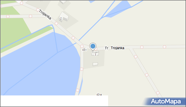 Trojanka, Trojanka, 1a, mapa Trojanka