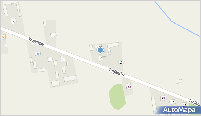 Trojanów, Trojanów, 12, mapa Trojanów