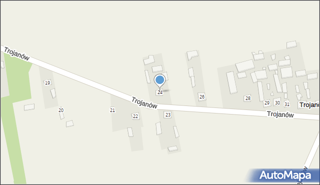 Trojanów, Trojanów, 24, mapa Trojanów