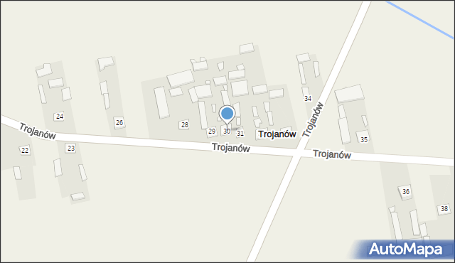 Trojanów, Trojanów, 30, mapa Trojanów