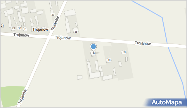 Trojanów, Trojanów, 37, mapa Trojanów