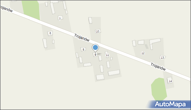 Trojanów, Trojanów, 9, mapa Trojanów