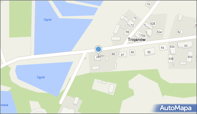 Trojanów, Trojanów, 160, mapa Trojanów