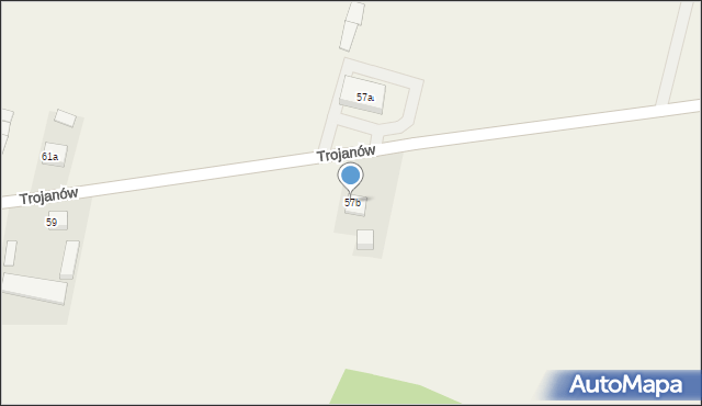 Trojanów, Trojanów, 57b, mapa Trojanów