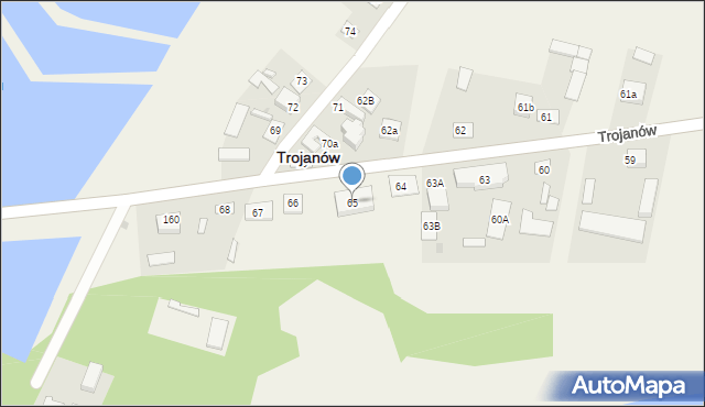 Trojanów, Trojanów, 65, mapa Trojanów