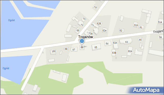 Trojanów, Trojanów, 66, mapa Trojanów