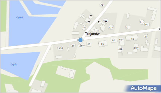 Trojanów, Trojanów, 67, mapa Trojanów