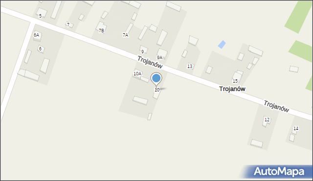 Trojanów, Trojanów, 10, mapa Trojanów