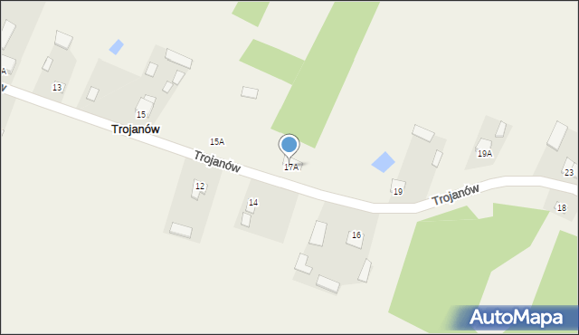 Trojanów, Trojanów, 17A, mapa Trojanów