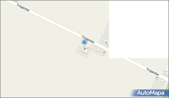 Trojanów, Trojanów, 26, mapa Trojanów