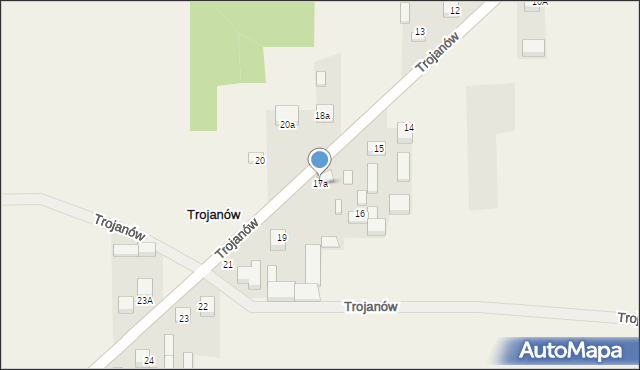 Trojanów, Trojanów, 17a, mapa Trojanów