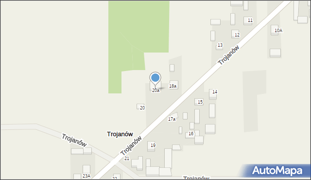 Trojanów, Trojanów, 20a, mapa Trojanów