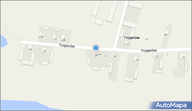 Trojanów, Trojanów, 16, mapa Trojanów