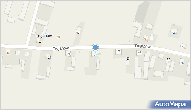 Trojanów, Trojanów, 21, mapa Trojanów