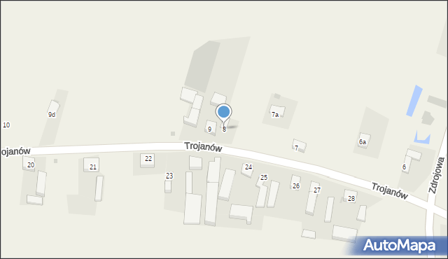 Trojanów, Trojanów, 8, mapa Trojanów