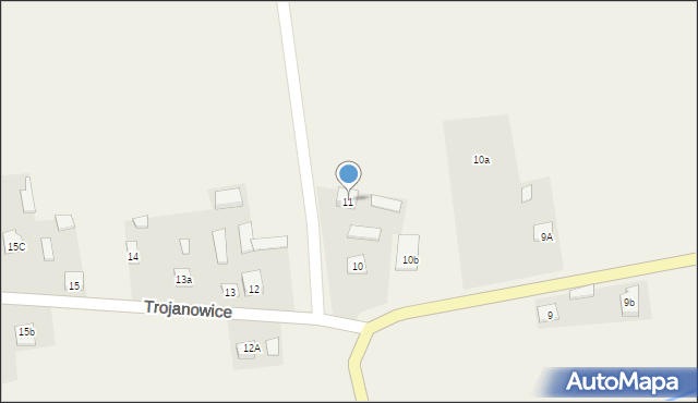 Trojanowice, Trojanowice, 11, mapa Trojanowice