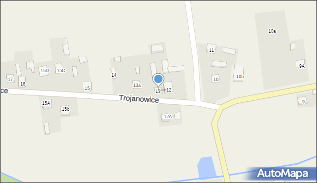 Trojanowice, Trojanowice, 13, mapa Trojanowice