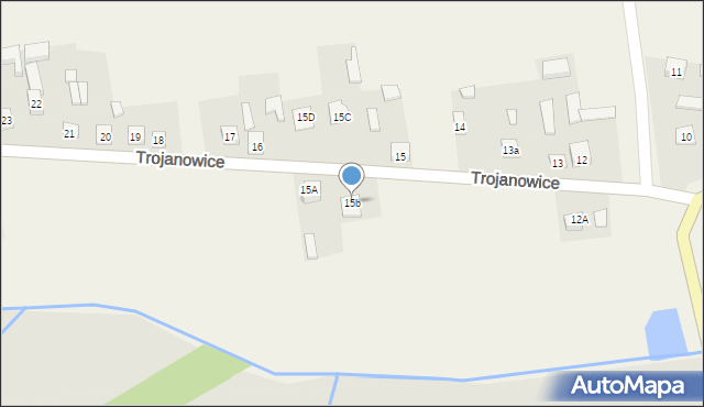 Trojanowice, Trojanowice, 15b, mapa Trojanowice