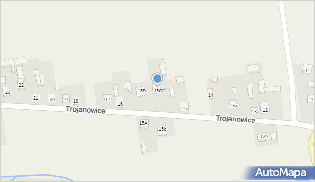 Trojanowice, Trojanowice, 15C, mapa Trojanowice