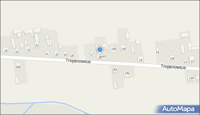 Trojanowice, Trojanowice, 16, mapa Trojanowice