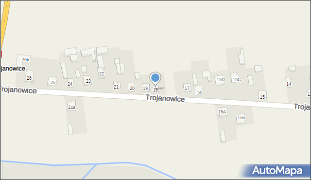 Trojanowice, Trojanowice, 18, mapa Trojanowice