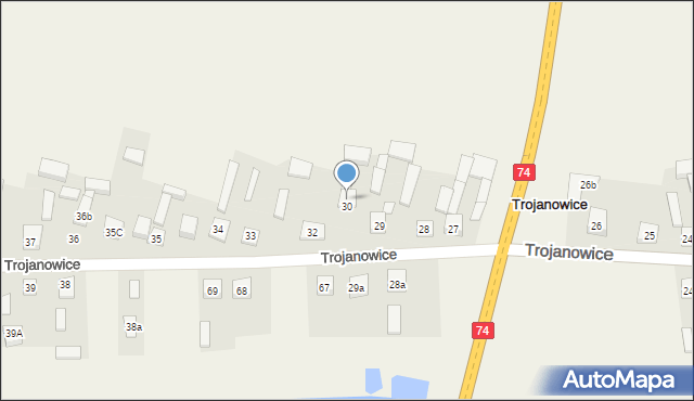 Trojanowice, Trojanowice, 31, mapa Trojanowice