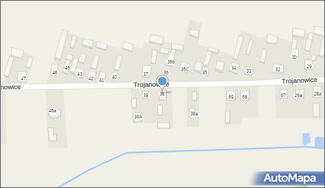 Trojanowice, Trojanowice, 38, mapa Trojanowice