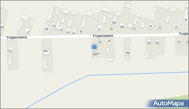 Trojanowice, Trojanowice, 39A, mapa Trojanowice