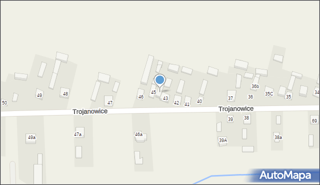 Trojanowice, Trojanowice, 44, mapa Trojanowice