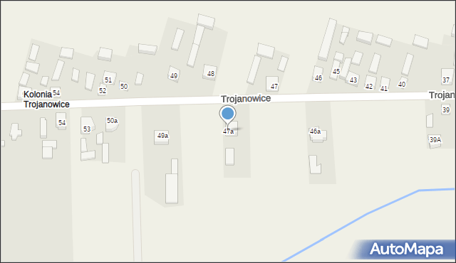 Trojanowice, Trojanowice, 47a, mapa Trojanowice