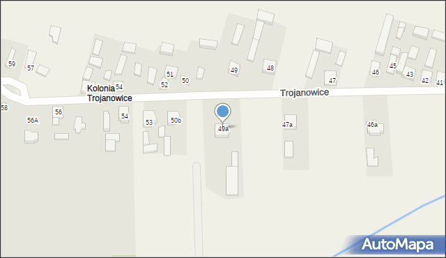 Trojanowice, Trojanowice, 49a, mapa Trojanowice