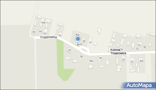 Trojanowice, Trojanowice, 60, mapa Trojanowice