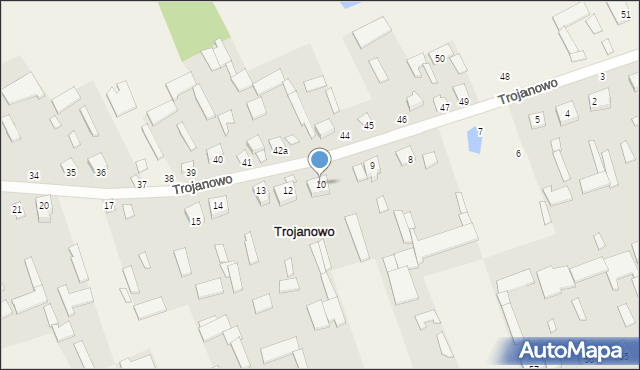 Trojanowo, Trojanowo, 10, mapa Trojanowo