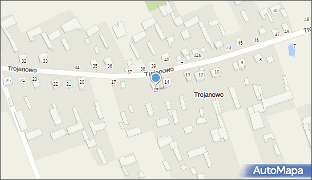 Trojanowo, Trojanowo, 15, mapa Trojanowo