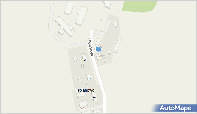 Trojanowo, Trojanowo, 12, mapa Trojanowo