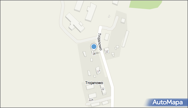 Trojanowo, Trojanowo, 16, mapa Trojanowo