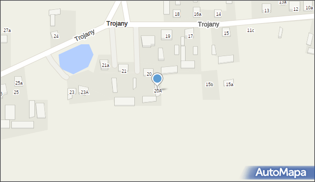 Trojany, Trojany, 20A, mapa Trojany