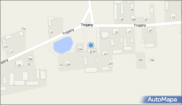 Trojany, Trojany, 21, mapa Trojany