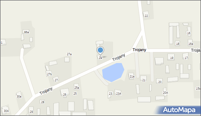 Trojany, Trojany, 24, mapa Trojany